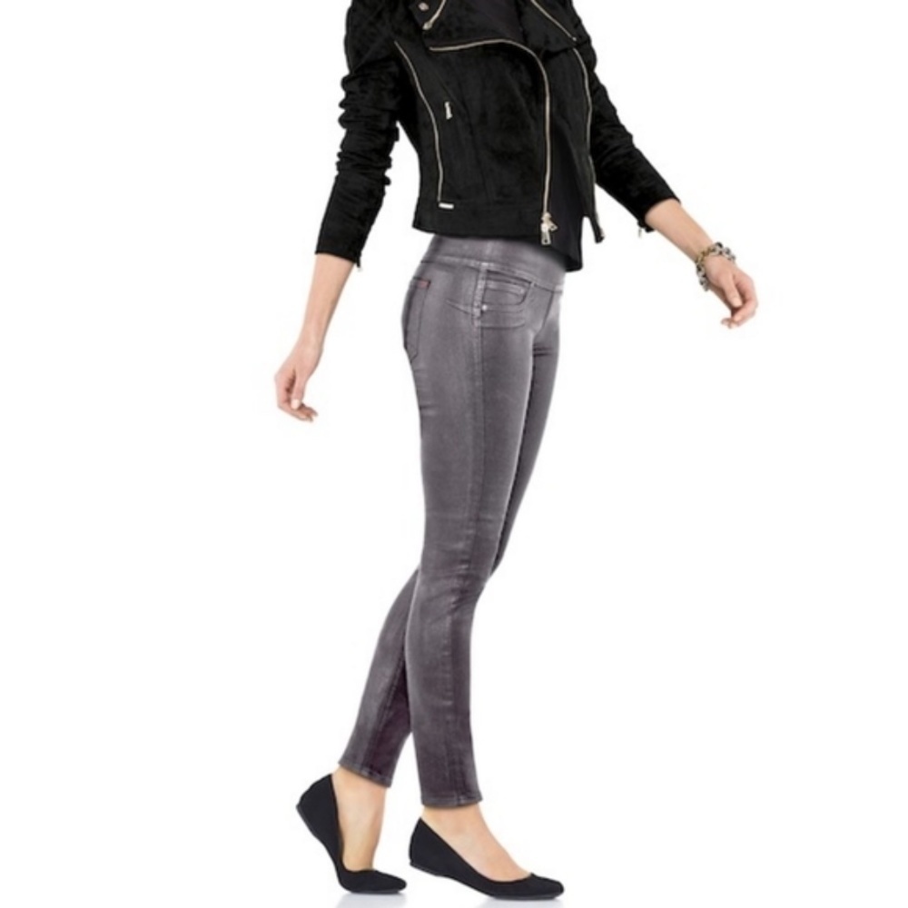Spanx Metallic Wax Jean Leggings SZ small